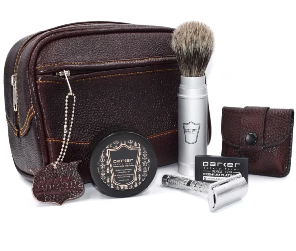 PARKERTRAVKIT_new Parker Deluxe Travel Shave Kit more