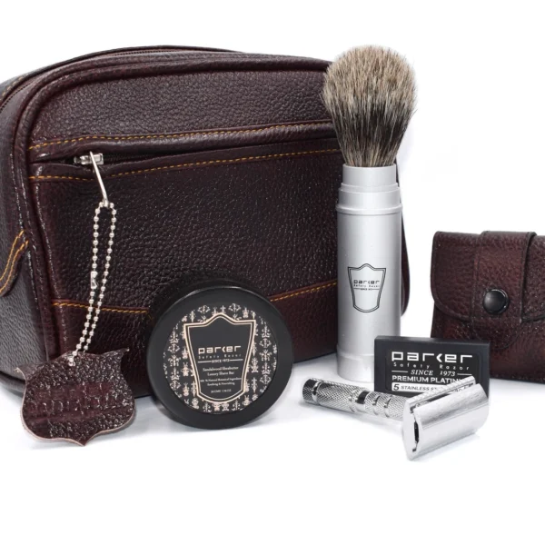 Parker Deluxe Travel Shave Kit more