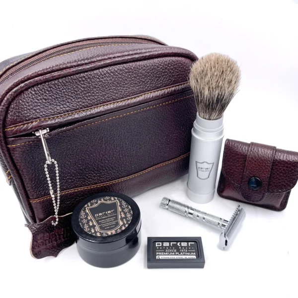Parker Deluxe Travel Shave Kit NEW