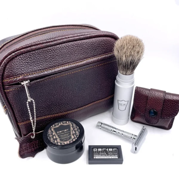 Parker Deluxe Travel Shave Kit NEW