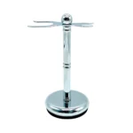 Deluxe Chrome Razor & Brush Stand