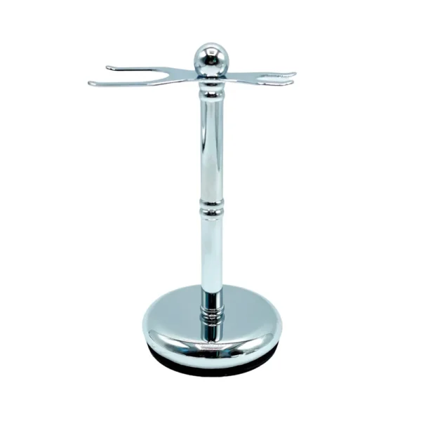Deluxe Chrome Razor & Brush Stand