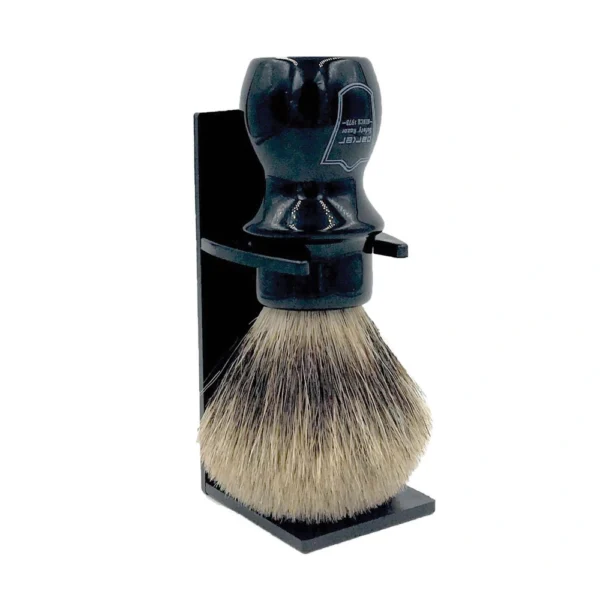 Deluxe Pure Badger Shave Brush – Black Handle