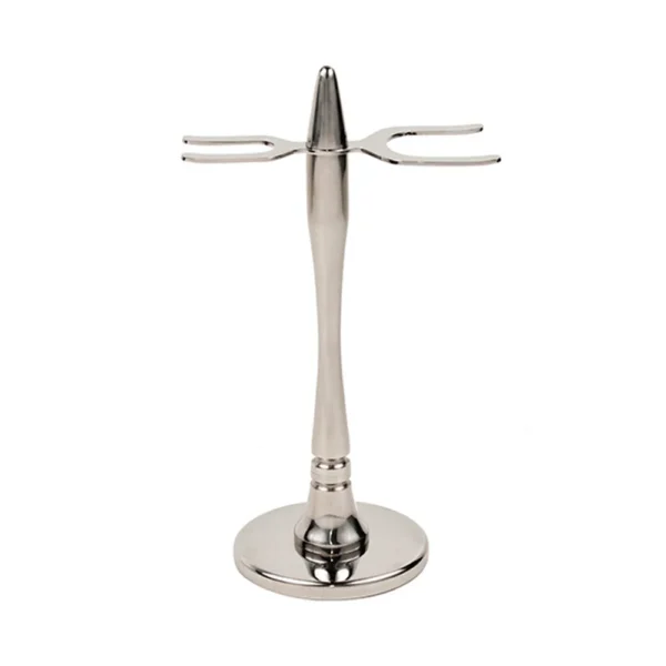 Modern Stainless Steel Razor & Brush Stand