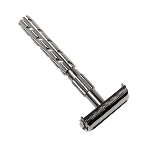 Parker 22R Gunmetal Long Handle Butterfly Safety Razor