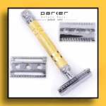 Parker Convertible Safety Razor with Open & Closed Comb Plates