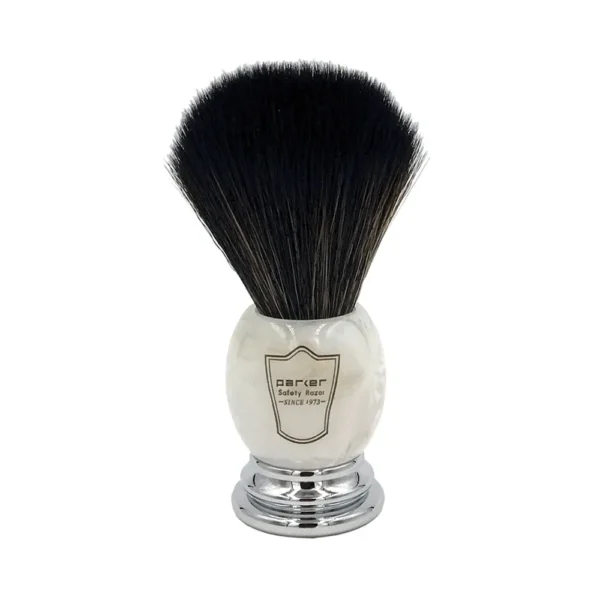 Parker Deluxe Synthetic Shaving Brush with Stand
