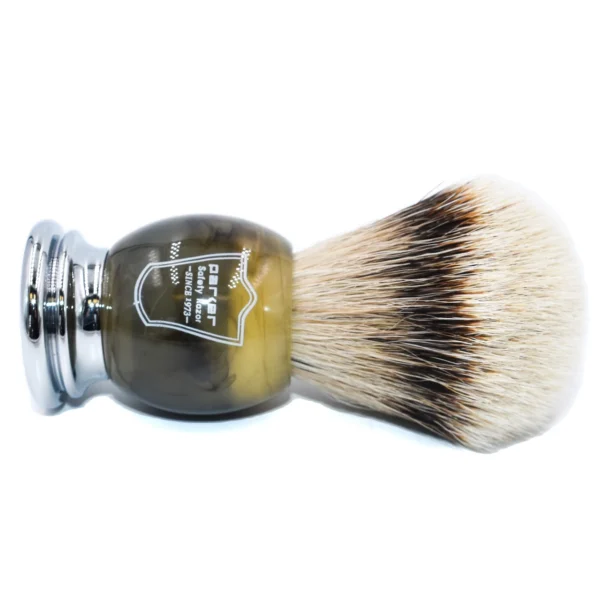 Luxury Parker Silvertip Badger Shaving Brush right side