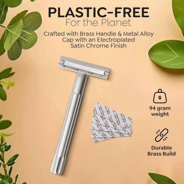 Plastic-free packaging for Parker half double edge blades