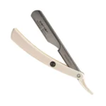 Parker PTW Push Type White Handle Barber Razor