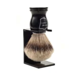 Parker Silvertip Badger Shaving Brush with Stand