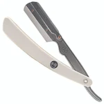 Parker SRW White Stainless Steel Barber Razor