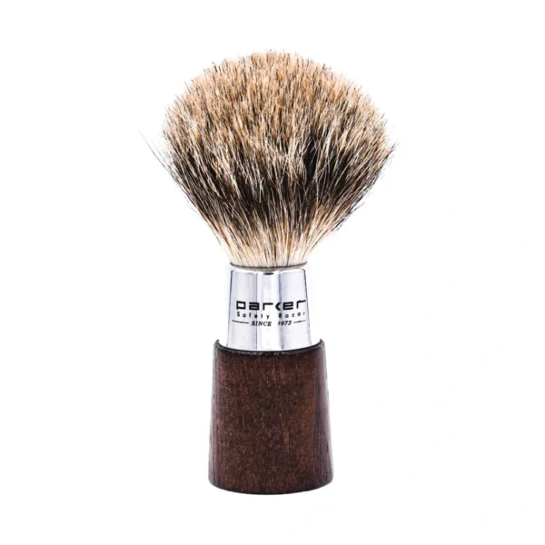 Parker Walnut Handle Deluxe Pure Badger Shave Brush