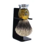 Premium Faux Horn Handle Shave Brush