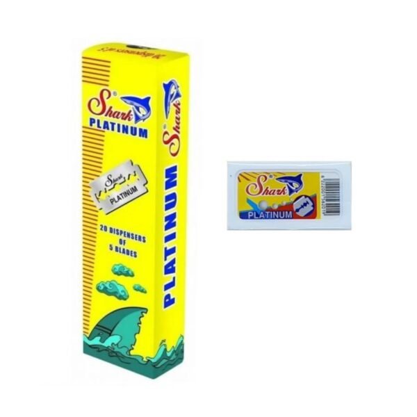 Shark Platinum Double Edge Razor Blades made in Egypt pack out