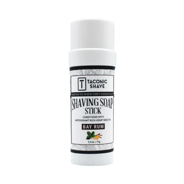 Taconic Bay Rum Shave Stick: Natural Shaving