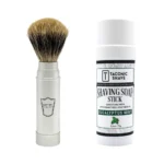 Taconic Eucalyptus Mint Shave Stick & Parker Travel Shave Brush