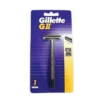 Vintage Gillette Metal Head Razor with Blades