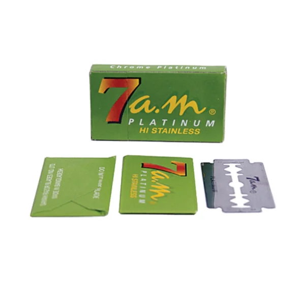 7AM Hi Platinum Double Edge Razor Blades – 5 Count