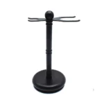 Black Razor & Brush Stand for Wet Shaving