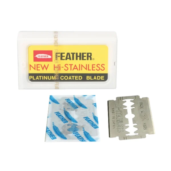 Feather Hi-Stainless Double Edge Razor Blades – 10 Count