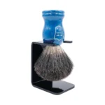 Luxury Blue Wood Handle Black Badger Shave Brush