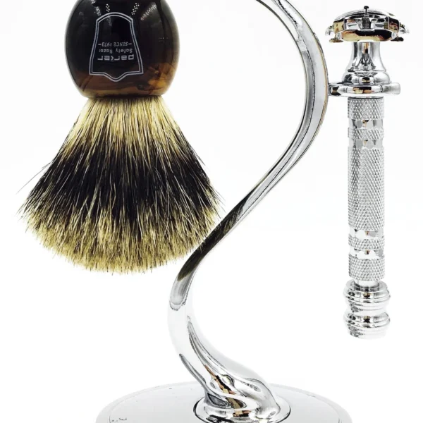 Parker 66R luxury wet shaving set with badger brush