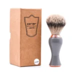 Parker Silvertip Badger Shave Brush – Gray & Rose Gold