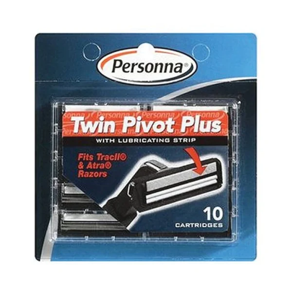 Personna Twin Pivot Plus Cartridges – 10 Count
