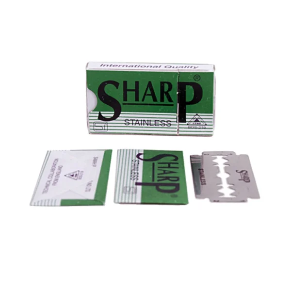 SHARP Stainless Polymer DE Blades – 10 Count