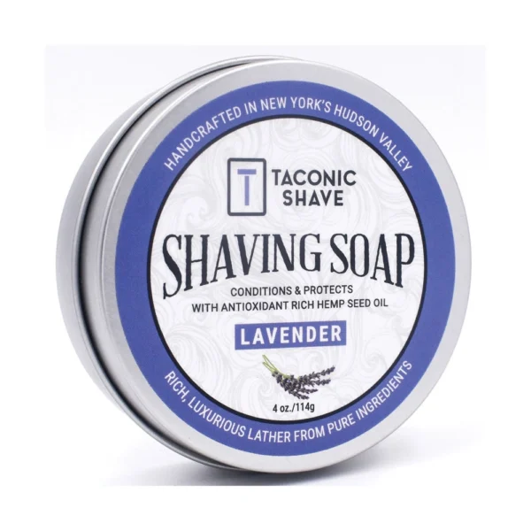 Taconic Lavender Shaving Soap – Soothing & Moisturizing