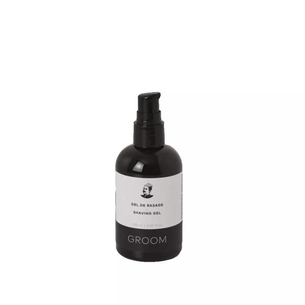Groom Shaving Gel bottle front view