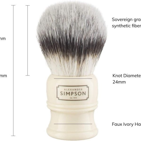 Elite Trafalgar T2 Shaving Brush by Simpson - Image 3