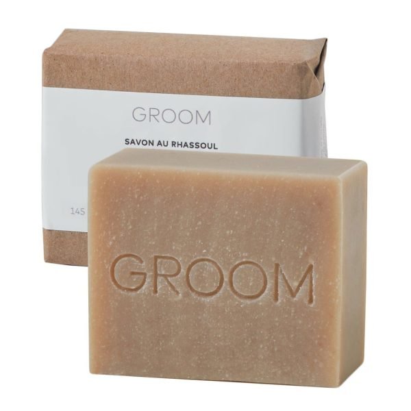 GROOM Rhassoul Soap – Deep-Cleansing Volcanic Clay Bar 140g - Out