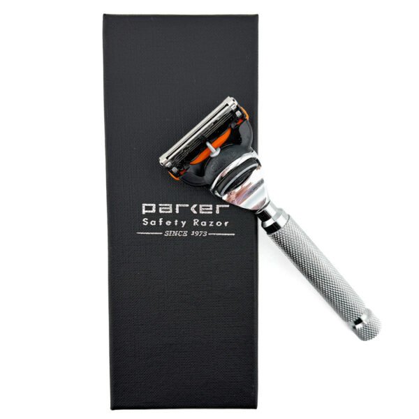 Parker Deluxe Fusion Razor Chrome On Black Box