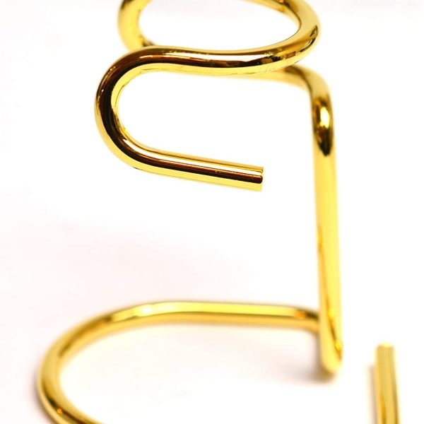 Omega Metal Gold Shaving Brush Stand 274DO - Luxury Grooming Accessory golden