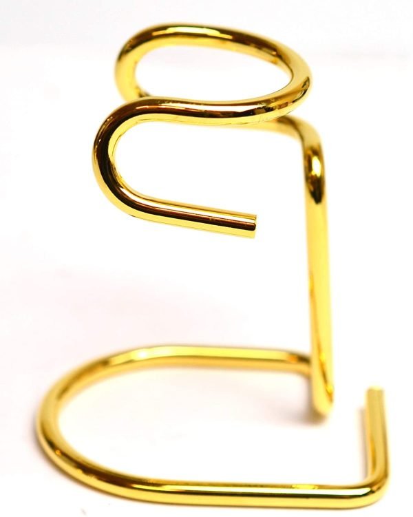 Omega Metal Gold Shaving Brush Stand 274DO - Luxury Grooming Accessory golden