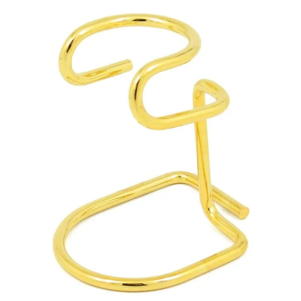 Omega Metal Gold Shaving Brush Stand 274DO - Luxury Grooming Accessory