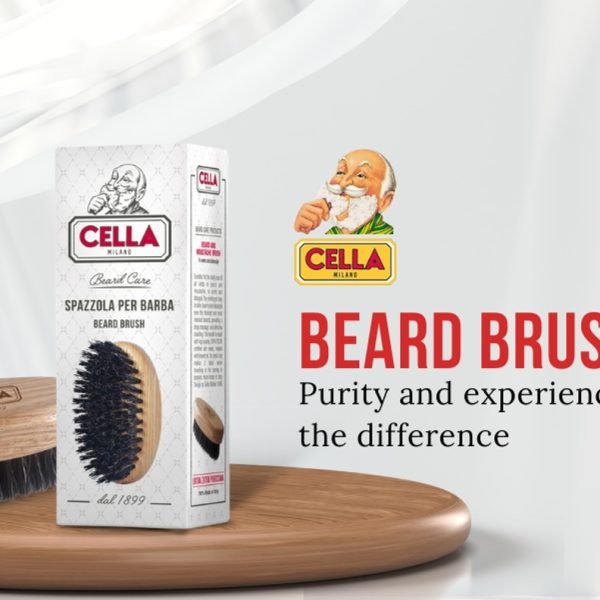 Cella Milano Beard and Moustache Brush – Precision Grooming for the Modern Gentleman - Image 4