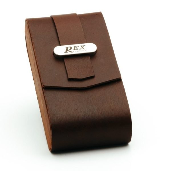 Rex Supply Co. Leather and Black Walnut DE Safety Razor Case XL - Image 7