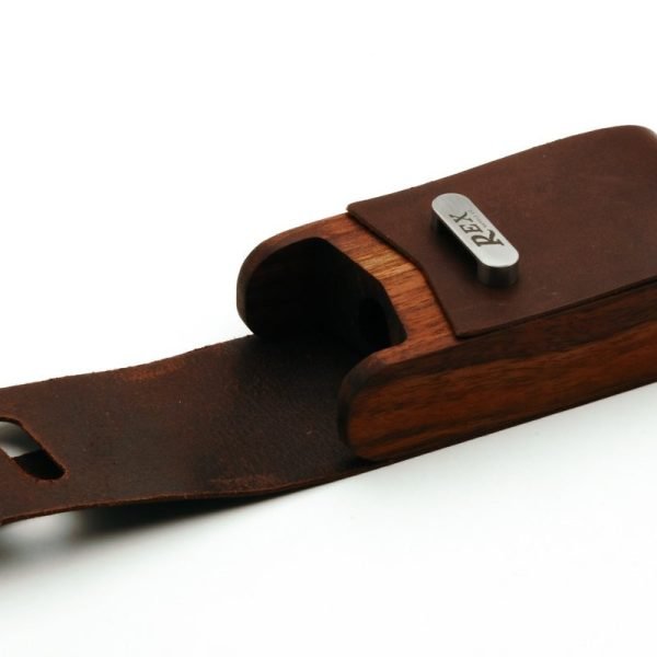 Rex Supply Co. Leather and Black Walnut DE Safety Razor Case XL - Image 5