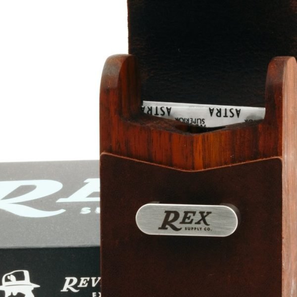 Rex Supply Co. Leather and Black Walnut DE Safety Razor Case XL - Image 2