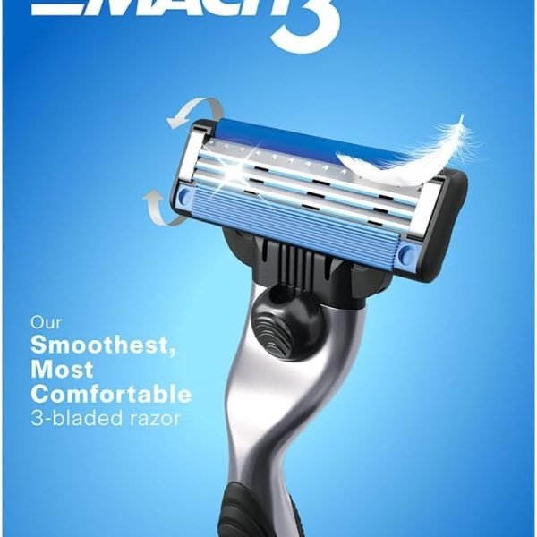Gillette Mach3 Razor with Comfort Grip and Triple Blade System front
