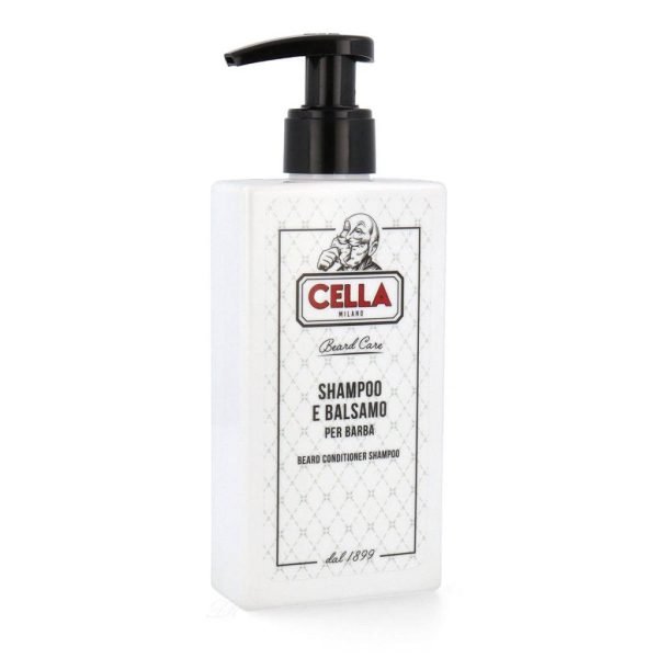 Cella Milano Deluxe Beard Grooming Gift Set with oil, shampoo, and brush - Shampoo
