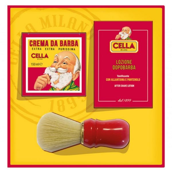 Cella Milano Classic Shaving Set with Cream, Aftershave, and Brush - Open Box