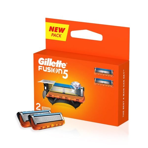Gillette Fusion5 ProGlide Razor Blade Refills 2 Count Pack for Smooth Shaving