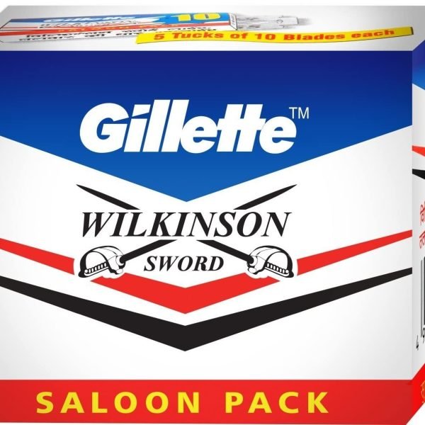 Gillette Wilkinson Sword Double Edge Razor Blades Box Made in India