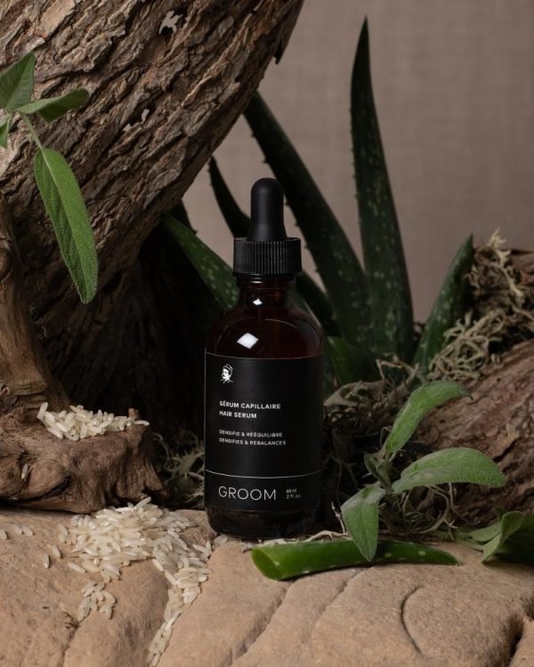 Groom Montreal Nourishing Hair Serum – Silicone-Free Natural Hair Oil in nature