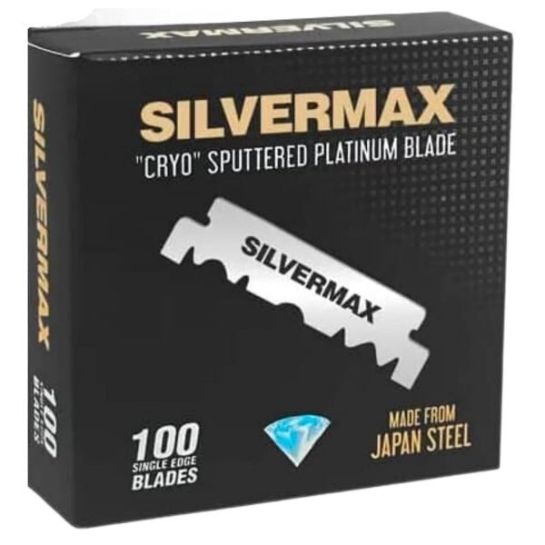 Silvermax Single Edge Razor Blades for Precision Shaving Full