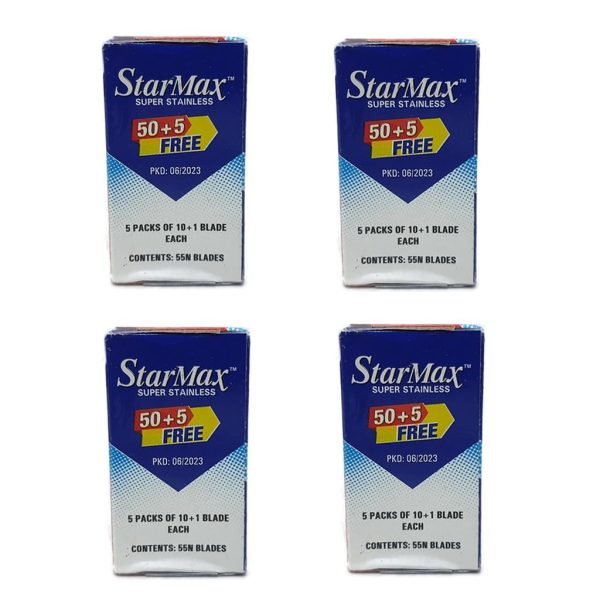 Superior StarMax Super Stainless Razor Blades – Double Edge Blades - Packs